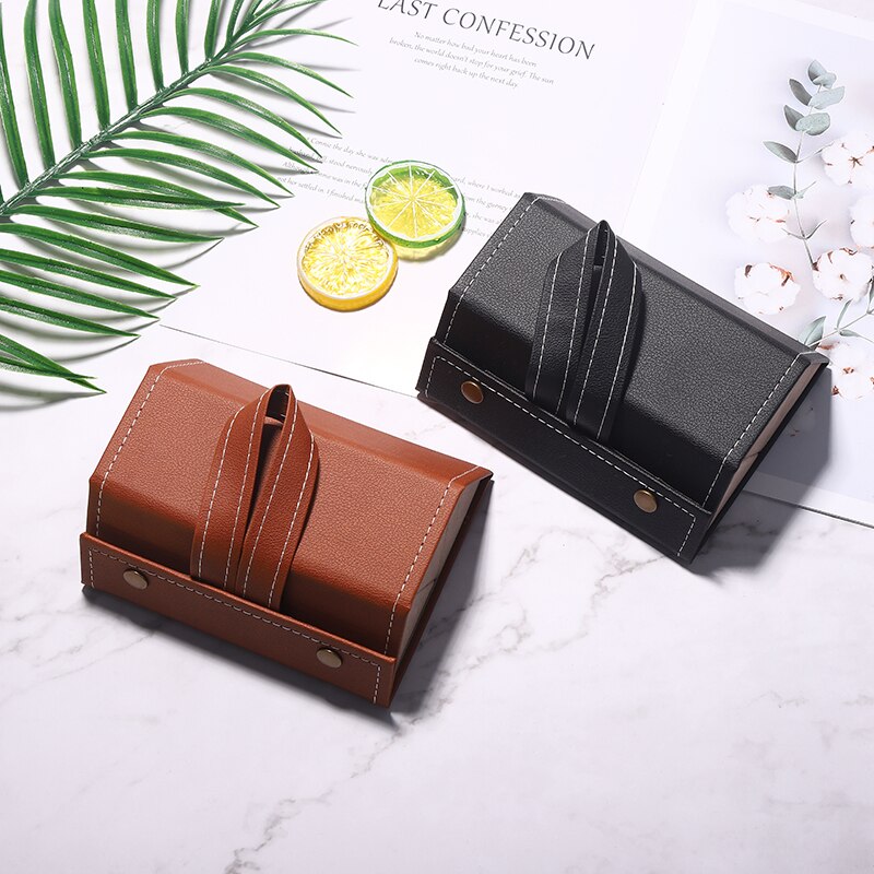 Foldable Leather Multi Eyeglass/Sunglass Organizer Case.