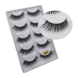 5 Pairs Multipack 3D Mink False Eyelashes.