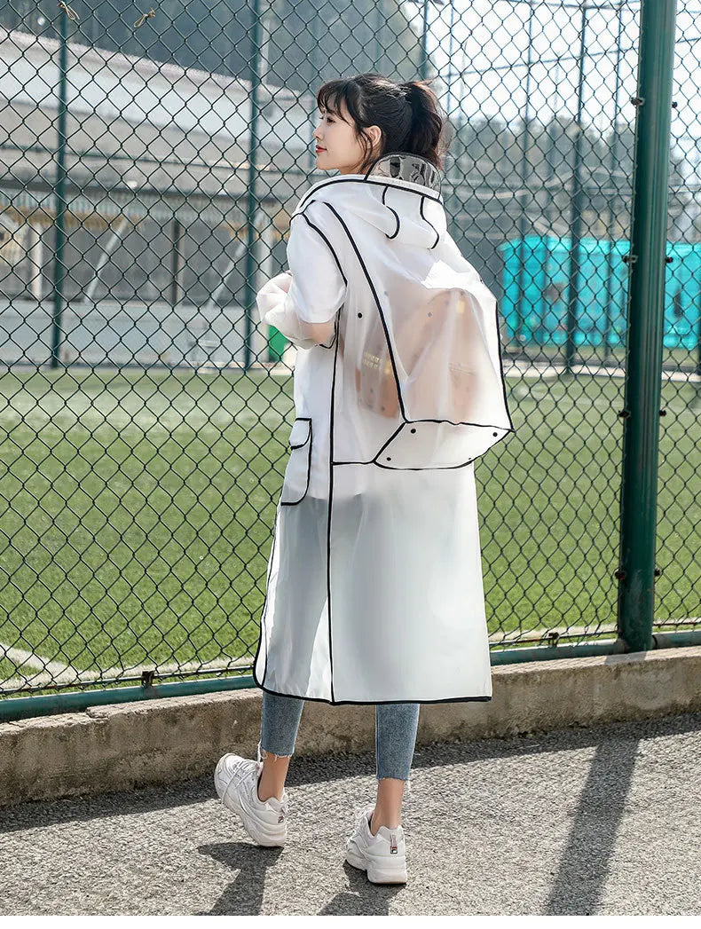 Women OR Men's Hooded Raincoats With Schoolbag space