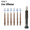 Precision Magnetic Torx Cross Pentalobe Head Screwdriver. Repair Kit For iPhone OR Android