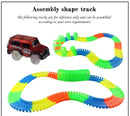 Flexible Glowing Race Track Set.  Amount Of Pieces And Number Of Cars Vary.