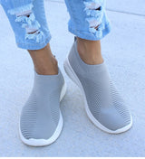 Women's Lightweight Casual Flat Slip on Sneakers.