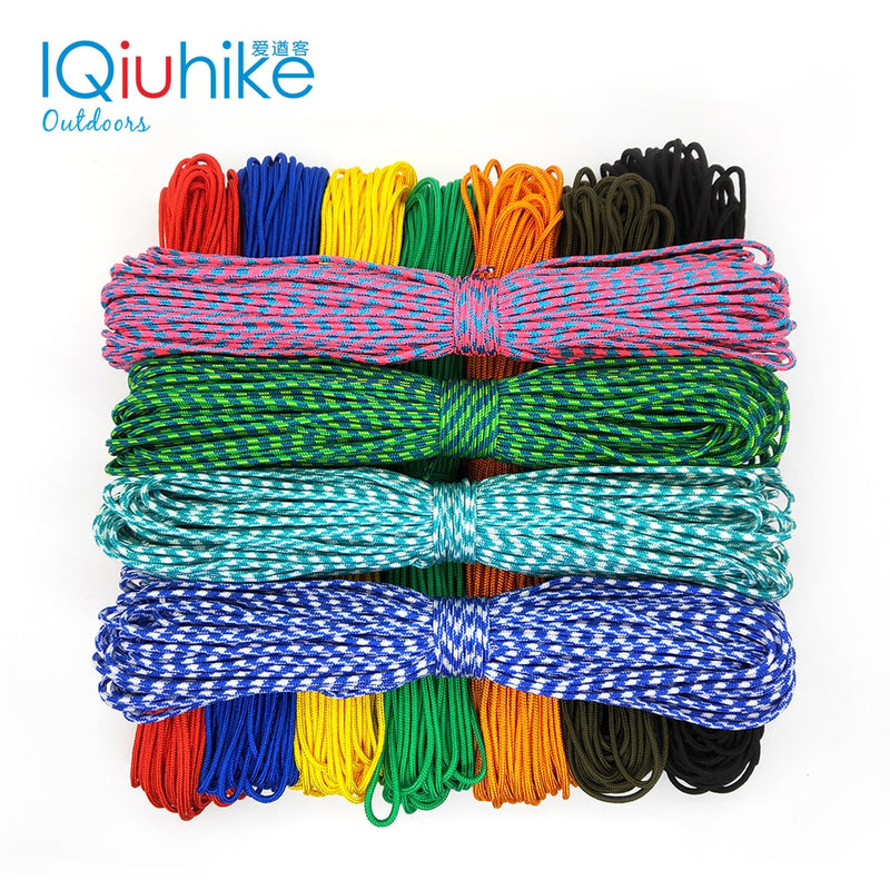 IQiuhike 100 Colors Paracord 2mm 100FT,50FT,25FT .Great for making jewelry