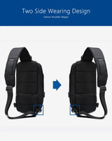 OZUKO Multifunction Waterproof Anti-theft Crossbody Bag for Men And Women