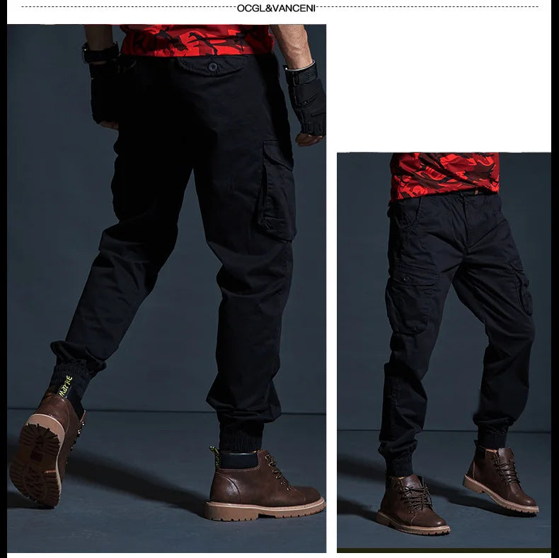 Men's Cotton Multi Pocket Cargo Pants