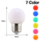 LED Bulbs E27 220V G45 7 Colors