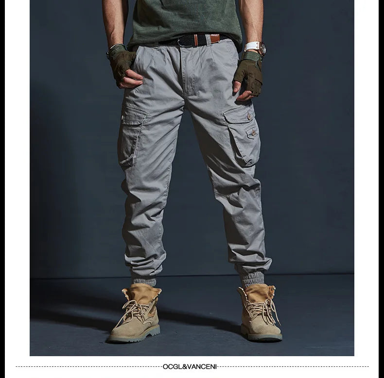 Men's Cotton Multi Pocket Cargo Pants