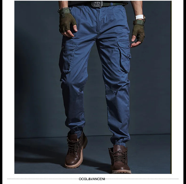 Men's Cotton Multi Pocket Cargo Pants