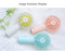 USB Rechargeable Handheld Mini cooling fan with water spray mist.