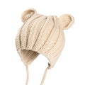 Knitted Winter Baby Hat with Ears,