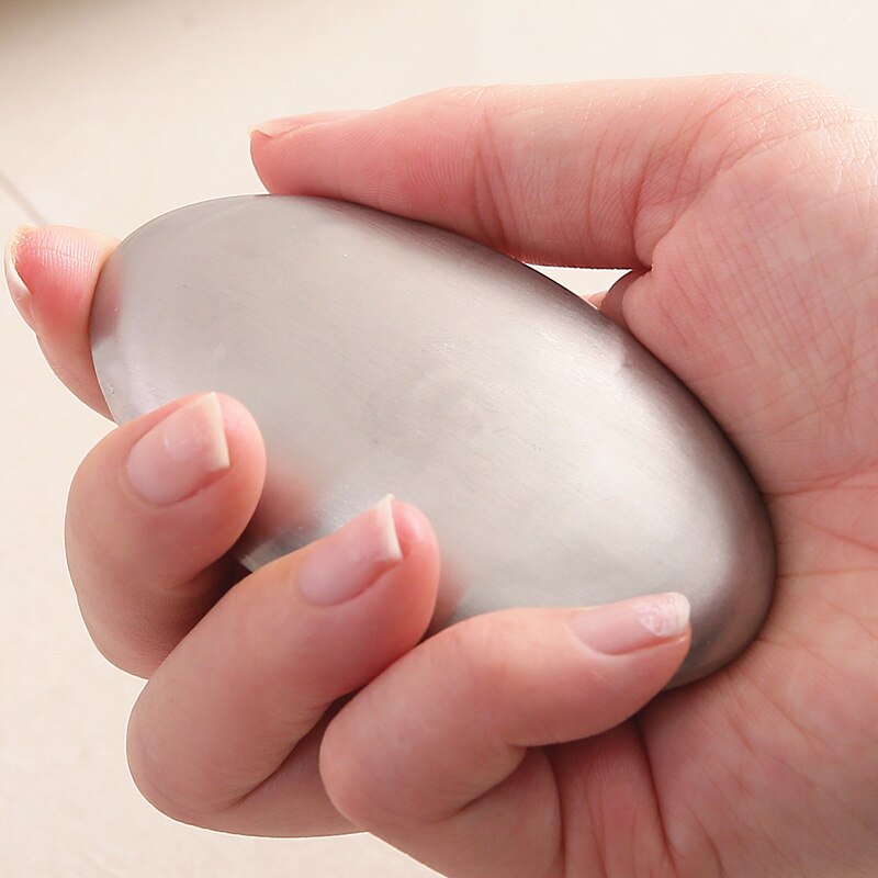 Stainless Steel Deodorizing Metal Soap.   Eliminates odors such as garlic and fish.