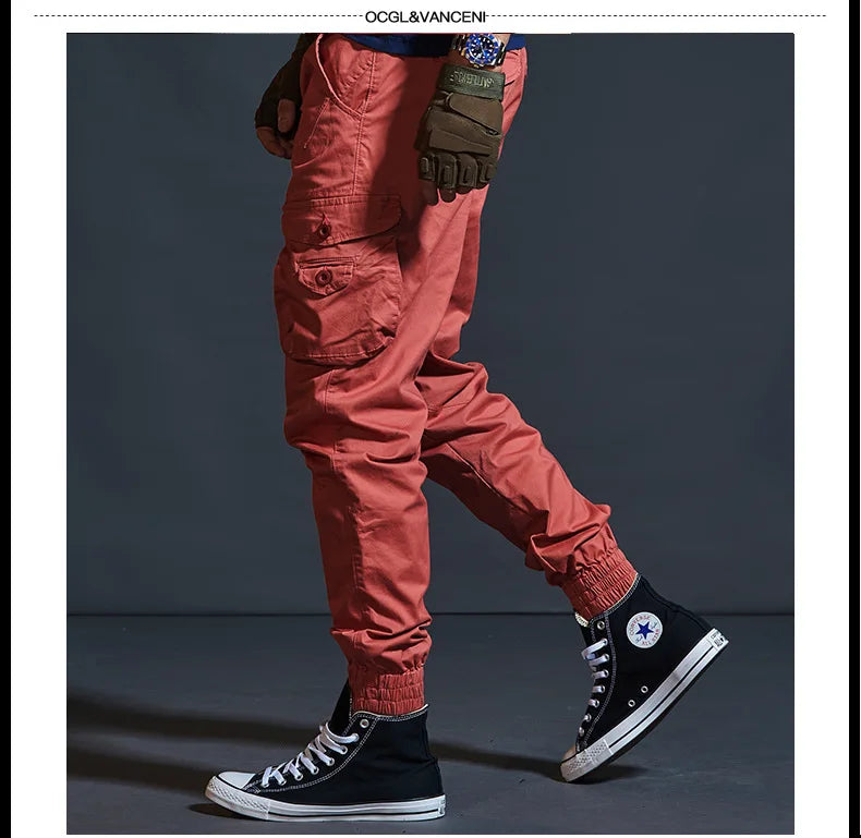 Men's Cotton Multi Pocket Cargo Pants