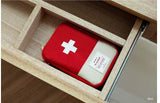 First Aid Medical travel Kit. Mini emergency travel bag.