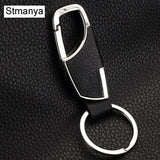Leather key Chain for Men/Women. Metal clip to hang from a belt loop.