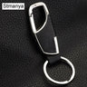 Leather key Chain for Men/Women. Metal clip to hang from a belt loop.