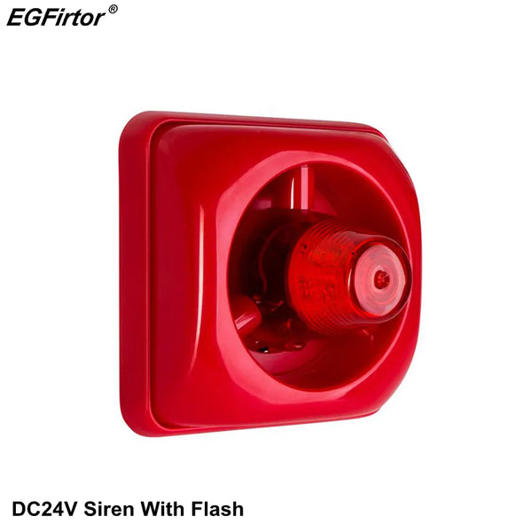 Security Alarm DC24V, 100Db With Strobe Light For Conventional Fire Alarm System.