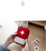 First Aid Medical travel Kit. Mini emergency travel bag.