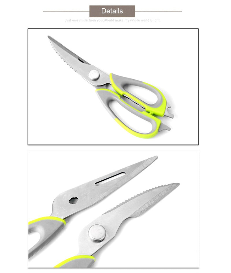 XITUO Multifunction Stainless Steel Kitchen Scissors. These cooking shears can be used to cut chicken and fish.