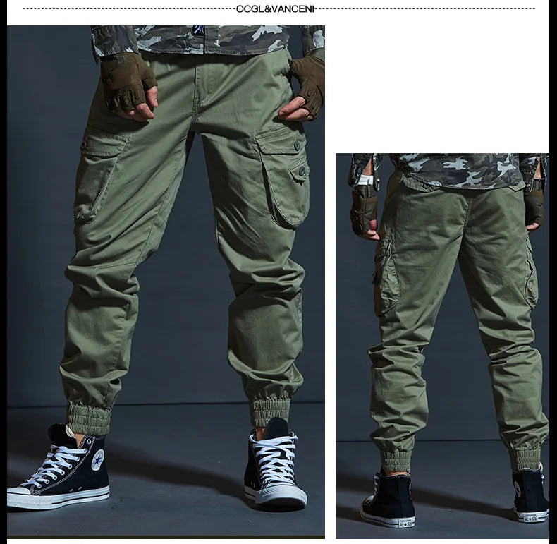 Men's Cotton Multi Pocket Cargo Pants