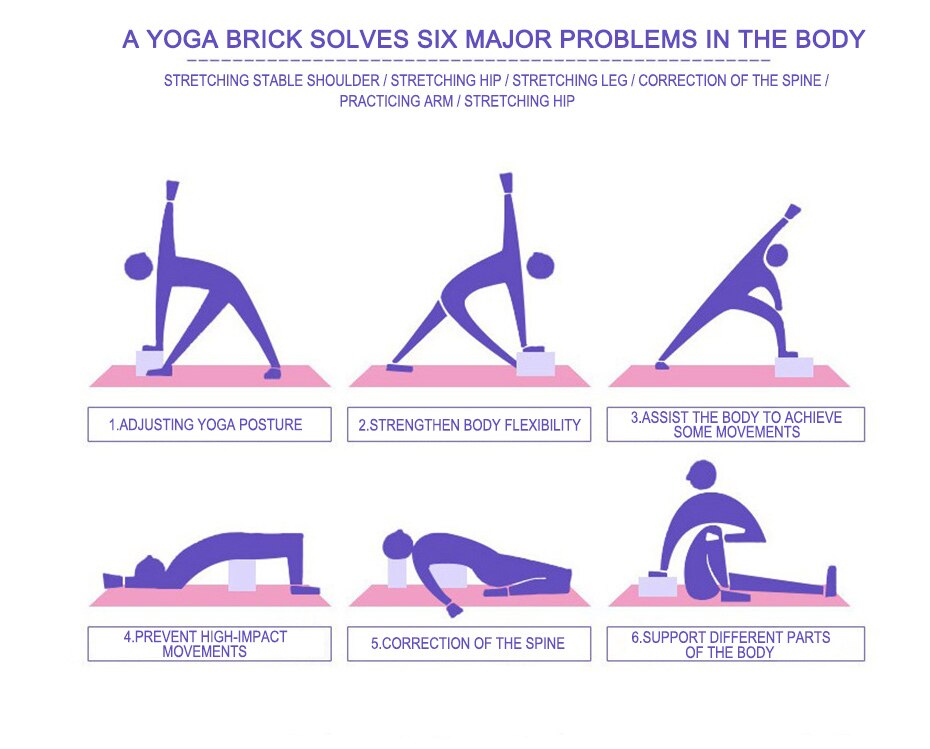Body Building Fitness Foam Blocks For Yoga And Pilates.