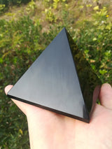 4-10cm Black Obsidian Natural Mineral Healing Pyramid.