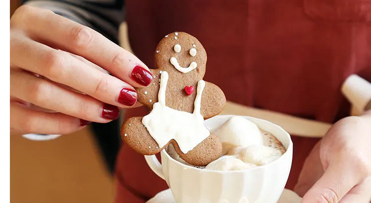 Aluminum Christmas Gingerbread man mold.