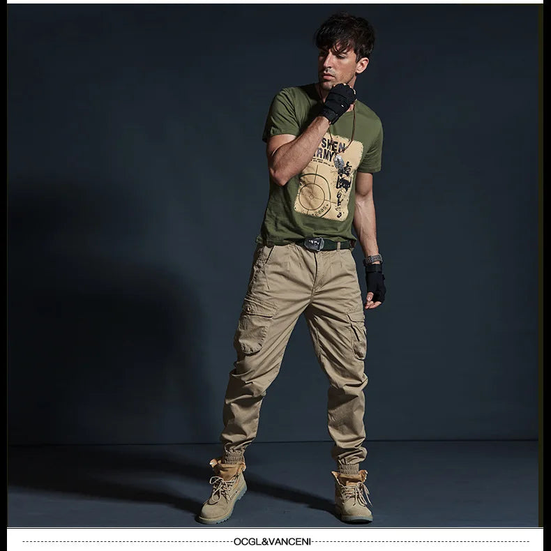 Men's Cotton Multi Pocket Cargo Pants