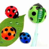 Ladybug Wall Mounted Toothbrush Holder With Suction Cup .