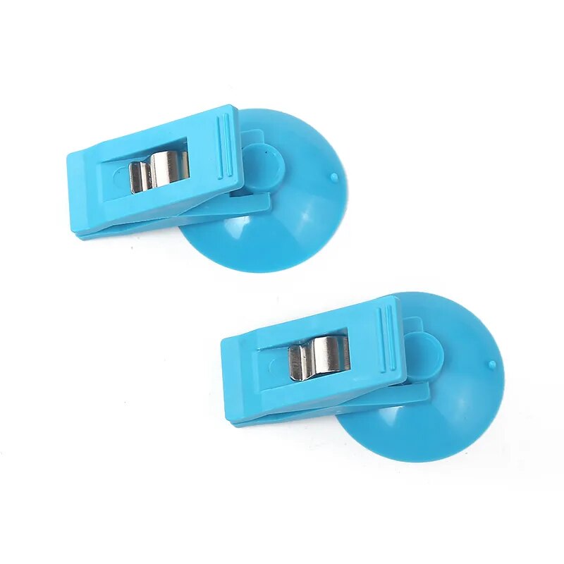 1 Pair Car Interior Window Suction Cap Clips Holders For Sunshade Curtains.