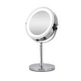 Makeup Mirror With LED  Light.  Double Sided 10X magnifying.