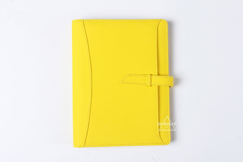 Macaron leather binder notebook organizer. Great for office and school planning.