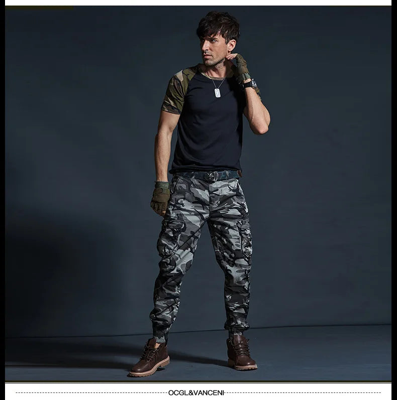 Men's Cotton Multi Pocket Cargo Pants