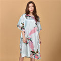 Plus Size Silk Rayon Nightgown/ Bathrobe.