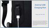 OZUKO Multifunction Waterproof Anti-theft Crossbody Bag for Men And Women