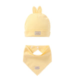 Babies Cotton Caps With Bibs.