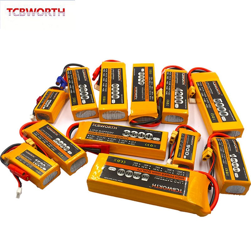 3S RC LiPo Battery 3S 11.1V 1300 1500 1800 2200 2600 3000 3500 4200 6000mAh 25C 35C 60C For RC Airplane Drone Boat 11.1V LiPo 3S