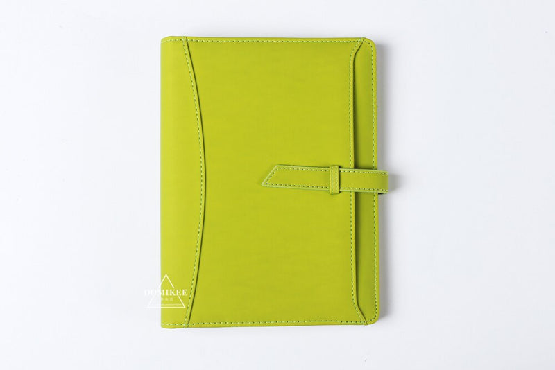 Macaron leather binder notebook organizer. Great for office and school planning.