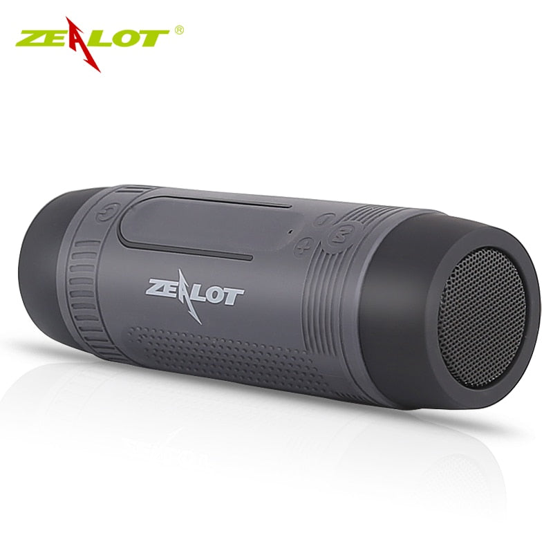 Zealot S1  Waterproof, Wireless Bluetooth Speaker With Bike Mount and Flashlight.