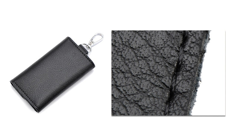 Genuine Leather Wallet and Multi Keychain Organizer For Men & Women.