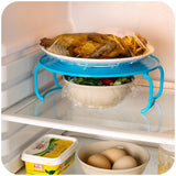 2PC multifunctional microwave oven shelf. Great for stacking food in the fridge as an extra shelf.