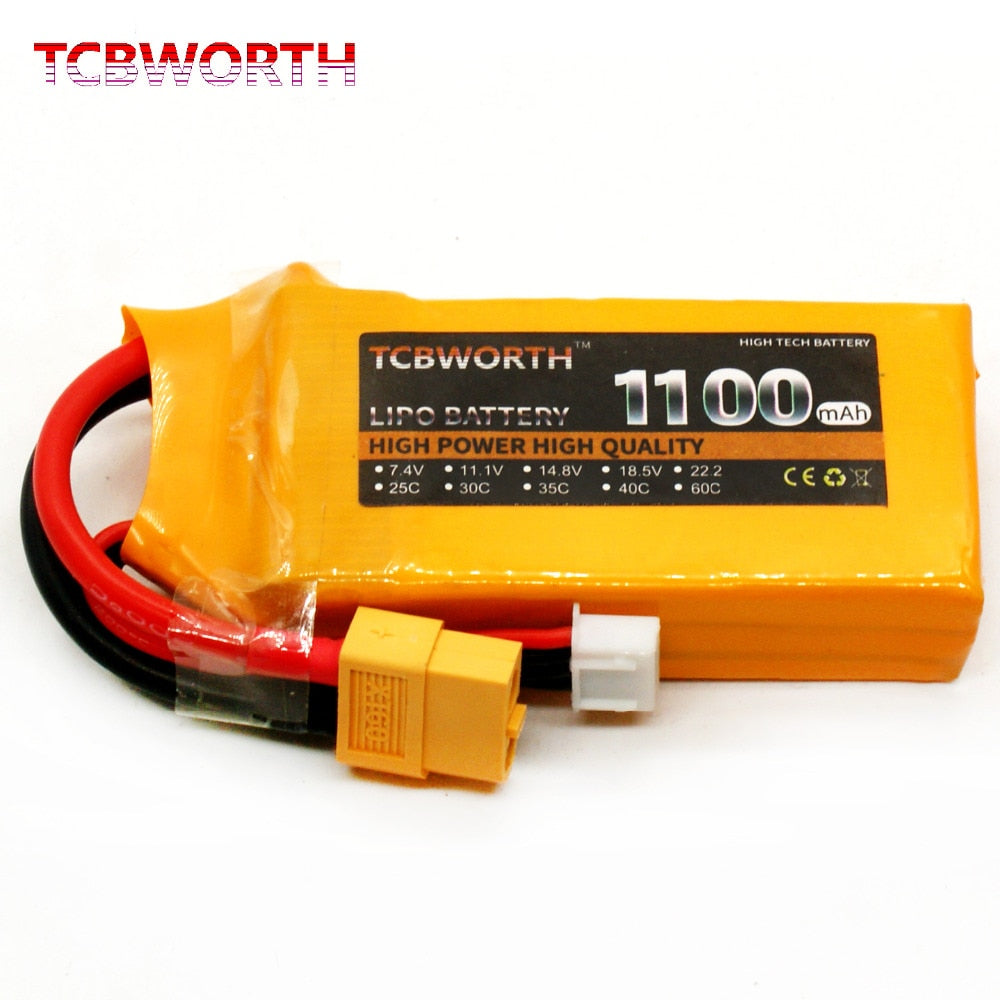 3S RC LiPo Battery 3S 11.1V 1300 1500 1800 2200 2600 3000 3500 4200 6000mAh 25C 35C 60C For RC Airplane Drone Boat 11.1V LiPo 3S