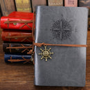 Retro Pirate Anchors Leather Notebook/Journal with Replaceable Stationery