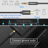 Baseus USB Type C Male Aux Audio Cable to 3.5mm Jack For Headphone Headset