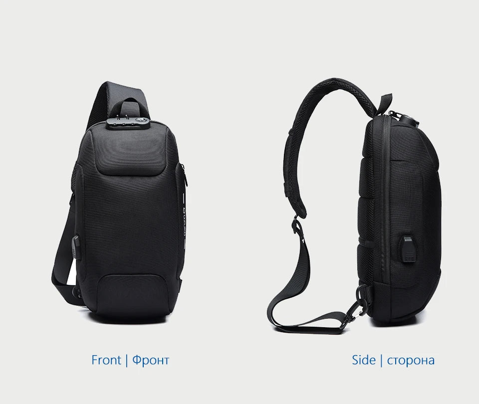 OZUKO Multifunction Waterproof Anti-theft Crossbody Bag for Men And Women