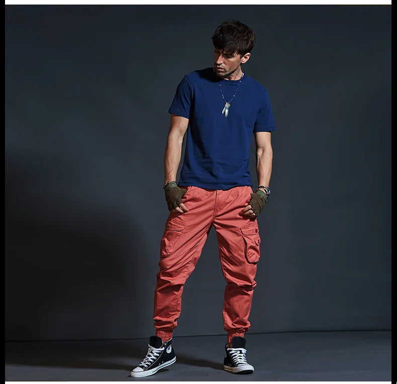 Men's Cotton Multi Pocket Cargo Pants
