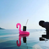 Tropical Flamingo Inflatable Drink Holder.  Great for Pool Parties.