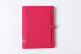 Macaron leather binder notebook organizer. Great for office and school planning.
