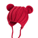 Knitted Winter Baby Hat with Ears,