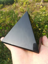 4-10cm Black Obsidian Natural Mineral Healing Pyramid.