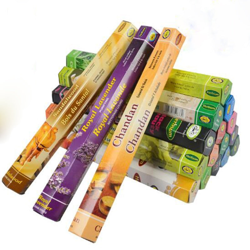 Mixed Aromatherapy Incense Sticks from India.